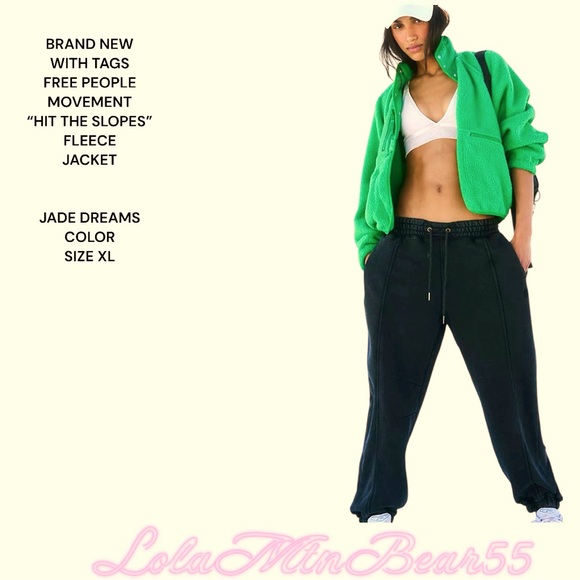 NEW W/TAGS FREE PEOPLE MOVEMENT “HIT THE SLOPES “ JACKET SZ XL IN JADE DREAMS - Picture 3 of 7